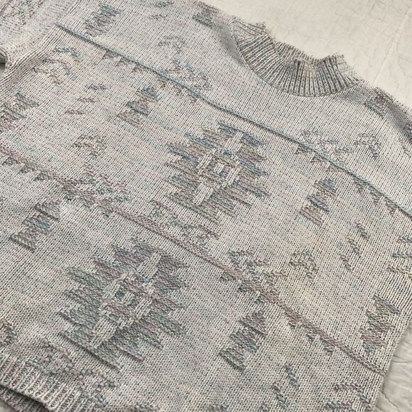 Vintage D.B Sophisticates Knit Aztec Crewneck - Picture 4 of 6